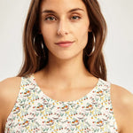 Camiseta Easy sin Mangas - ECRU