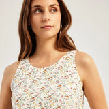 Camiseta Easy sin Mangas - ECRU