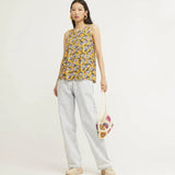 Camiseta Easy Sin Mangas Citrus - ECRU