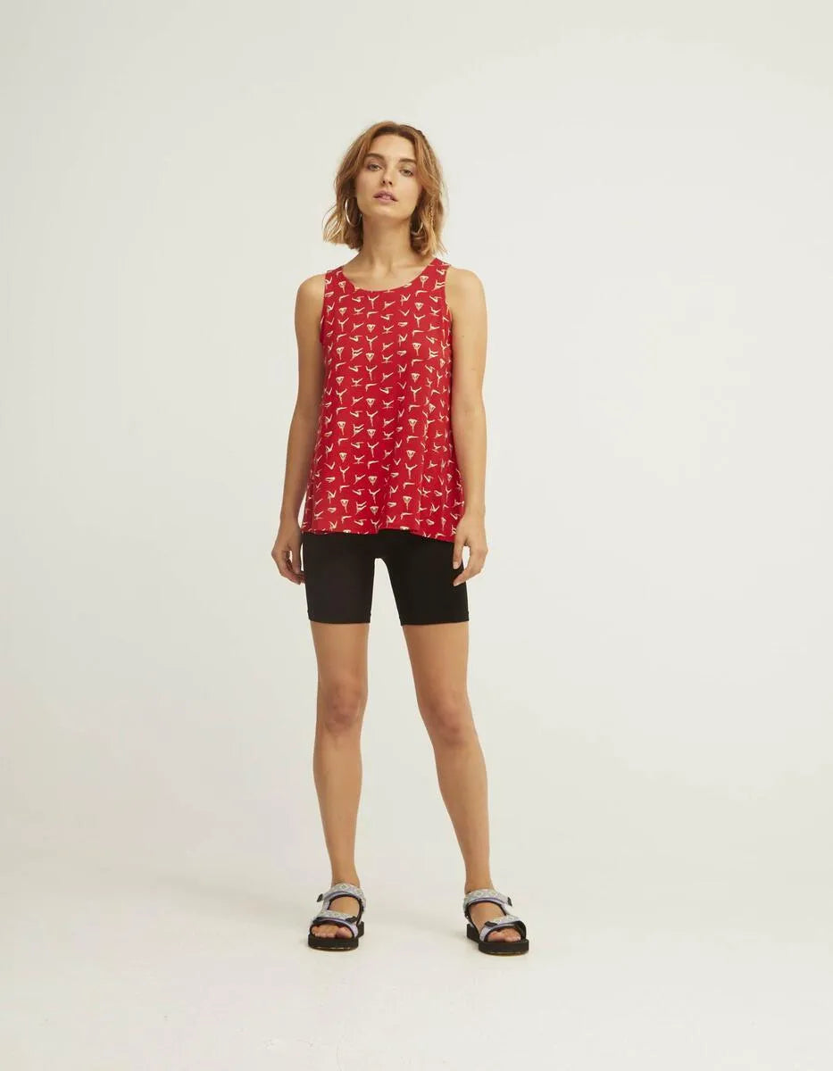 Camiseta Easy Sin Mangas Yoga - ECRU