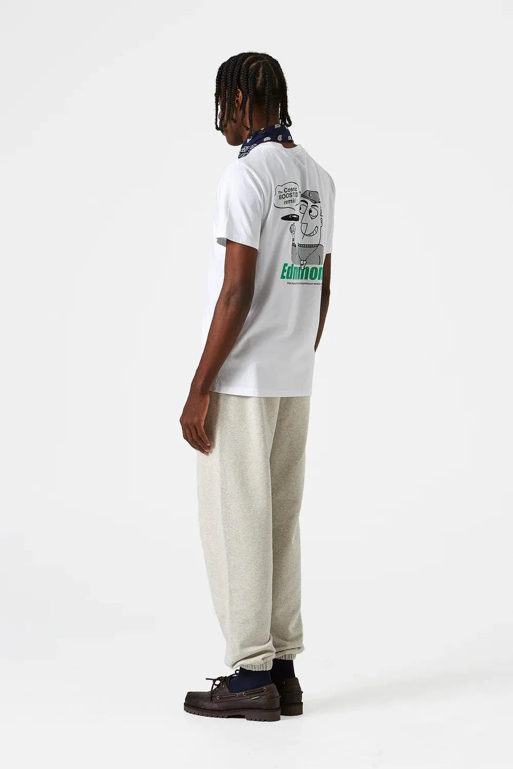 Camiseta Edmmond de Hombre Manga Corta Boosted Plain White - ECRU