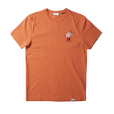Camiseta Edmmond de Hombre Manga Corta Futuros Amigos Plain Orange - ECRU