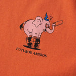 Camiseta Edmmond de Hombre Manga Corta Futuros Amigos Plain Orange - ECRU