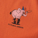 Camiseta Edmmond de Hombre Manga Corta Futuros Amigos Plain Orange - ECRU