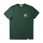 Camiseta Edmmond de Hombre Manga Corta Hooked Dark Green - ECRU