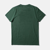 Camiseta Edmmond de Hombre Manga Corta Hooked Dark Green - ECRU