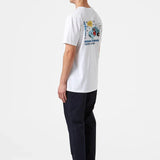 Camiseta Edmmond de Hombre Manga Corta Tours Plain White - ECRU