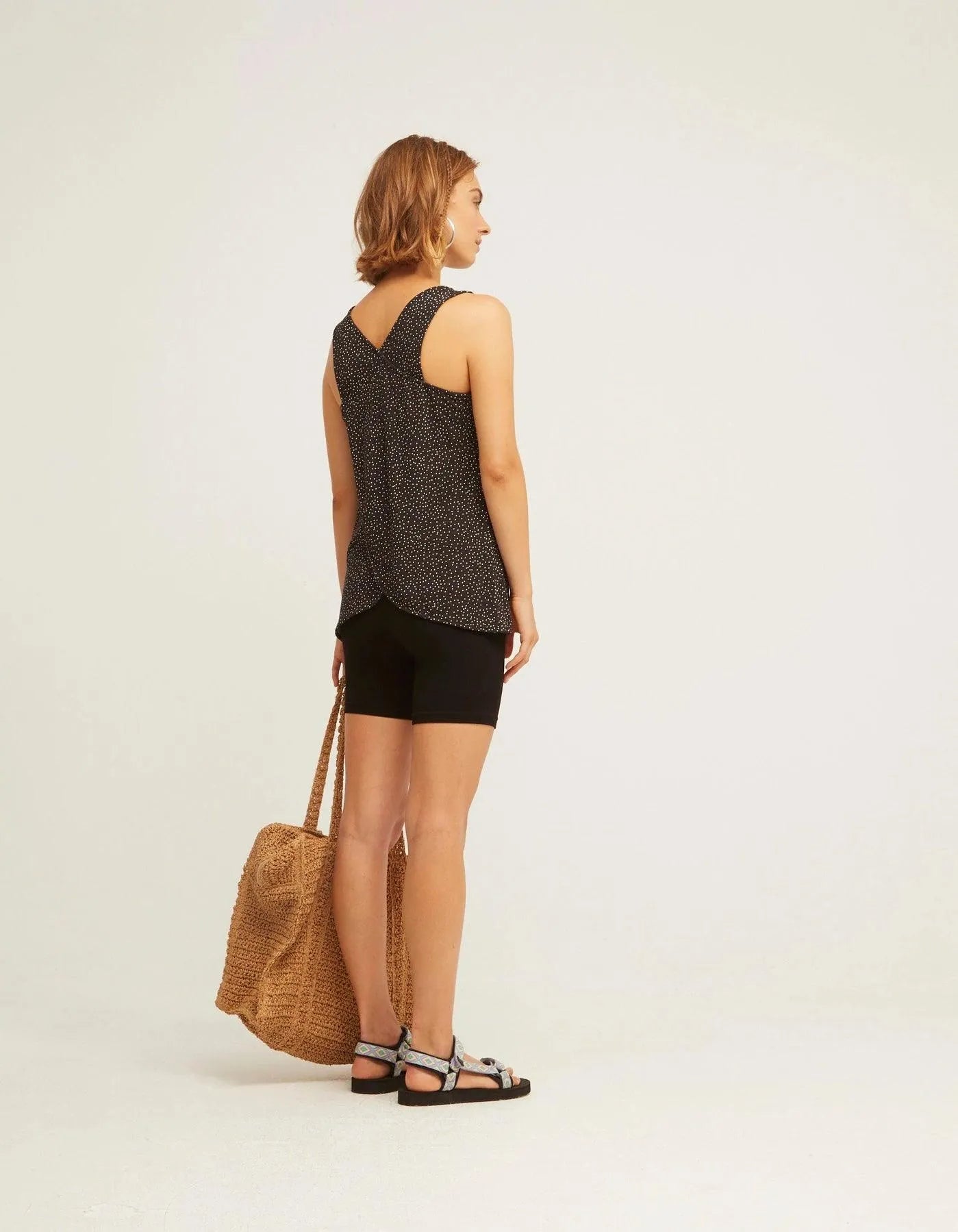 Camiseta Espalda Cruzada Nuit - ECRU