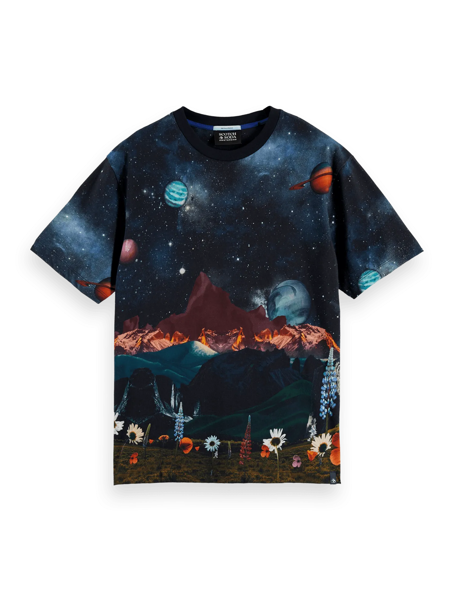 Camiseta Estampada Our Space - ECRU