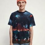 Camiseta Estampada Our Space - ECRU
