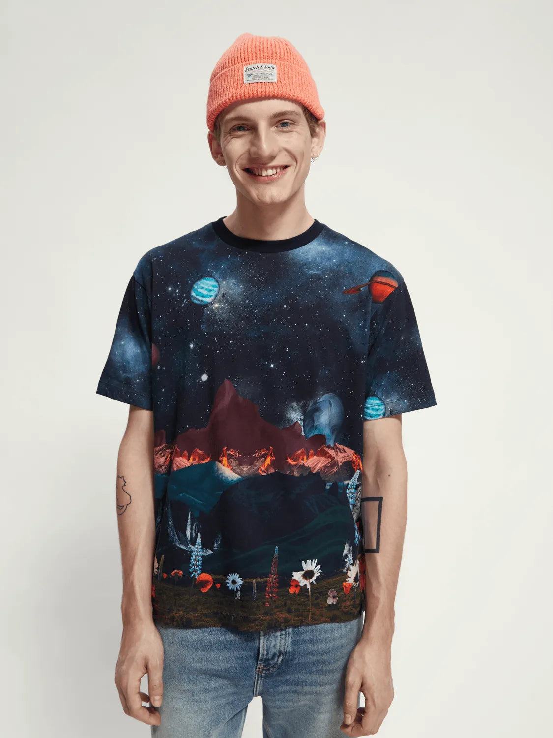 Camiseta Estampada Our Space - ECRU