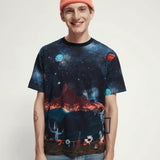 Camiseta Estampada Our Space - ECRU