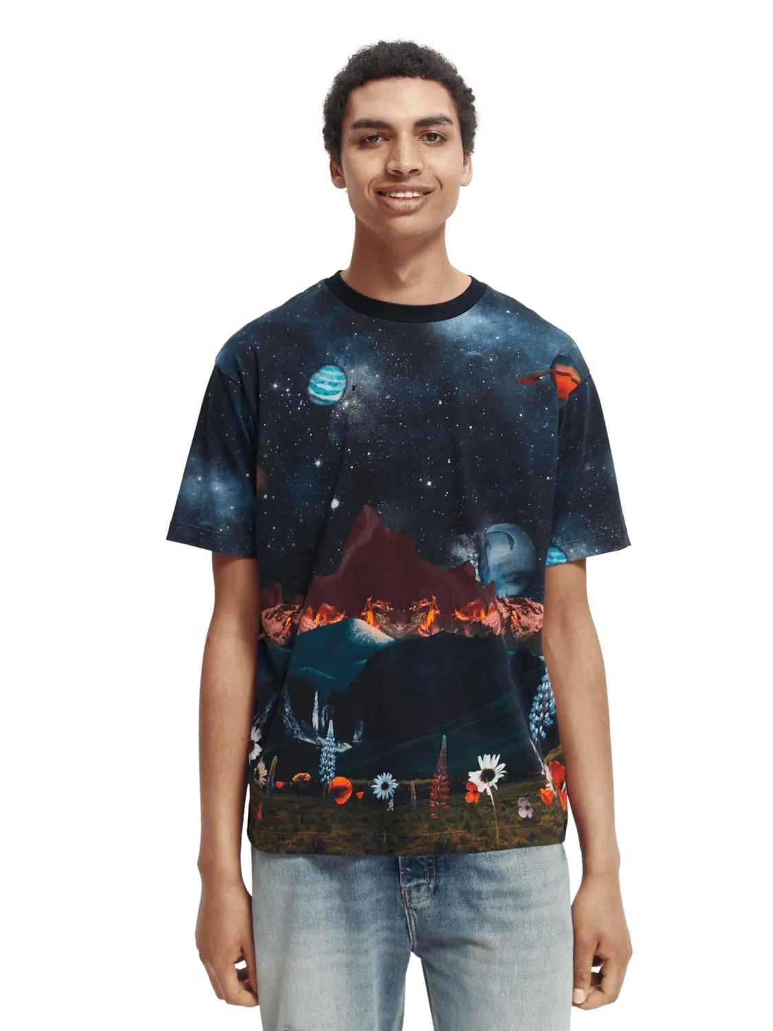 Camiseta Estampada Our Space - ECRU