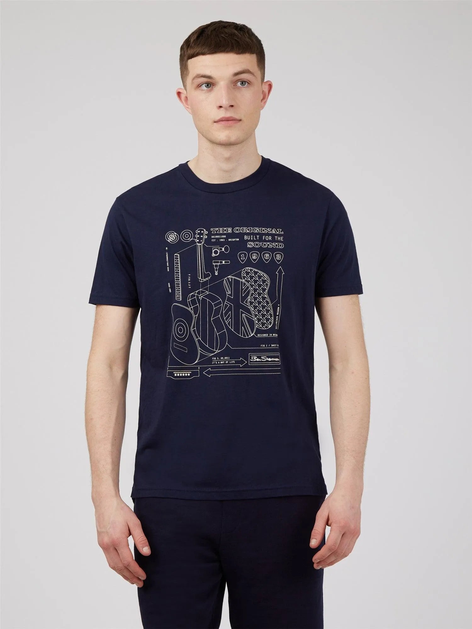 Camiseta Exploded Guitar - ECRU