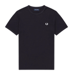 Camiseta Fred Perry Ringer M3519 Azul Marino - ECRU