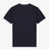 Camiseta Fred Perry Ringer M3519 Azul Marino - ECRU
