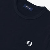 Camiseta Fred Perry Ringer M3519 Azul Marino - ECRU
