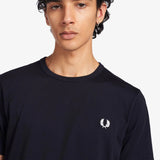 Camiseta Fred Perry Ringer M3519 Azul Marino - ECRU