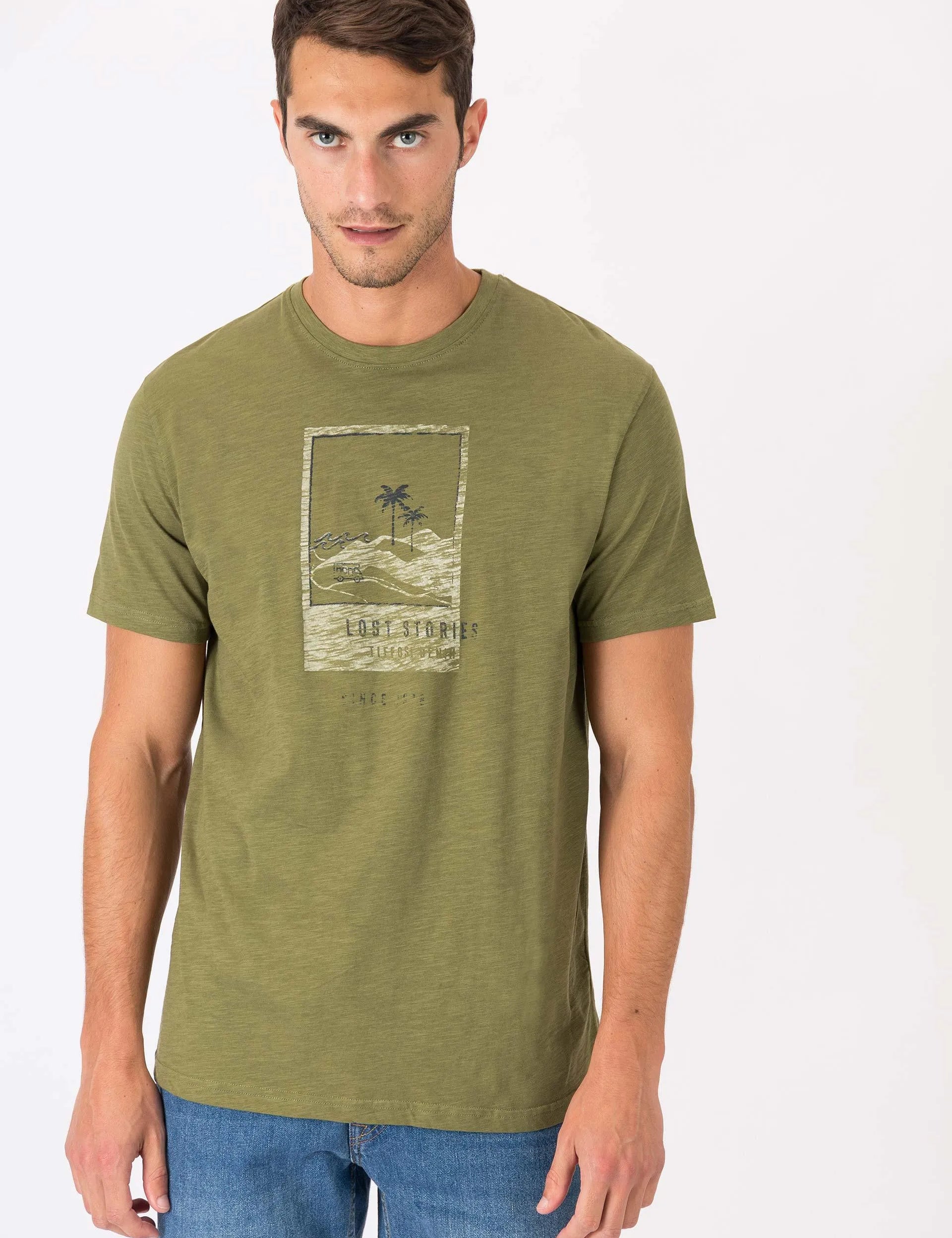 Camiseta Genoa Kelly Green - ECRU