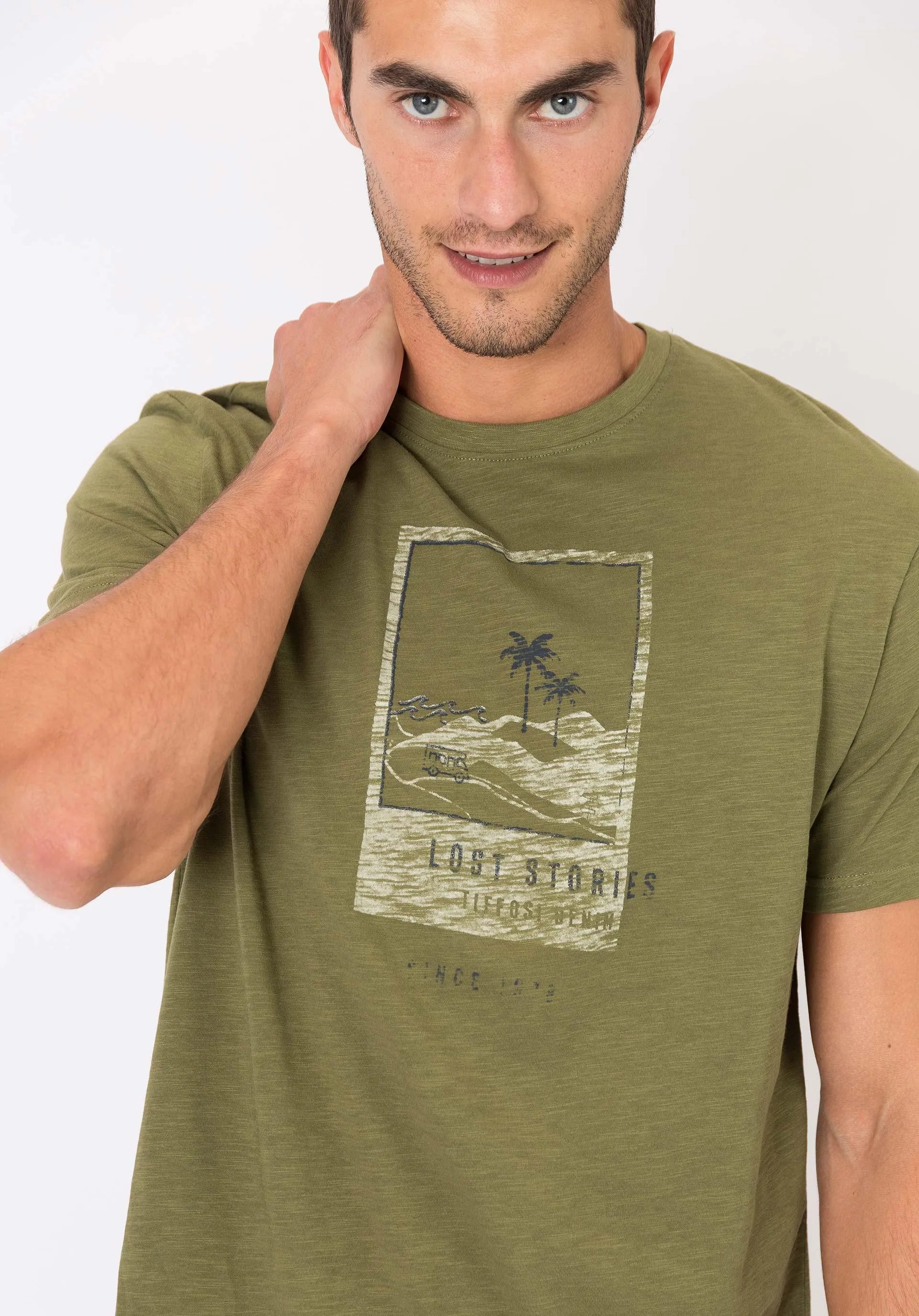 Camiseta Genoa Kelly Green - ECRU