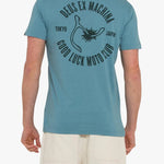 Camiseta Good Luck Smoke Blue - ECRU