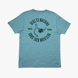 Camiseta Good Luck Smoke Blue - ECRU