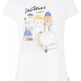 Camiseta Gráfico Santorini - ECRU