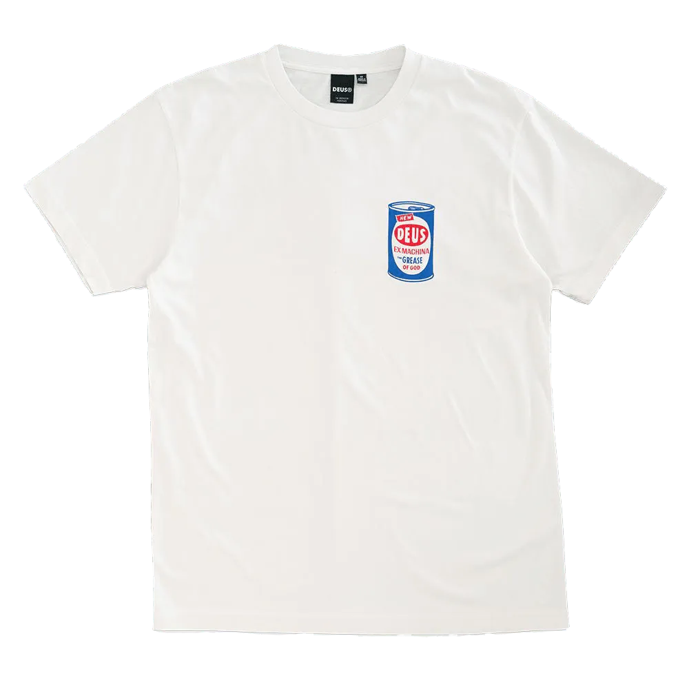 Camiseta Grease Monkey Tee Vintage White - ECRU