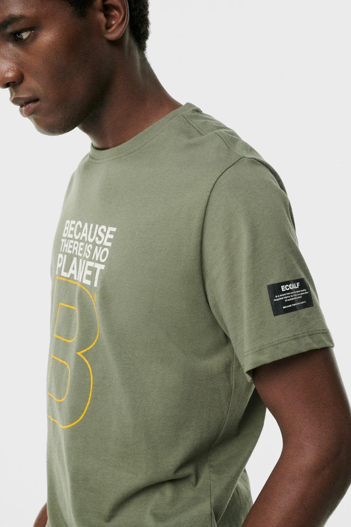 Camiseta Great B Washed Olive - ECRU