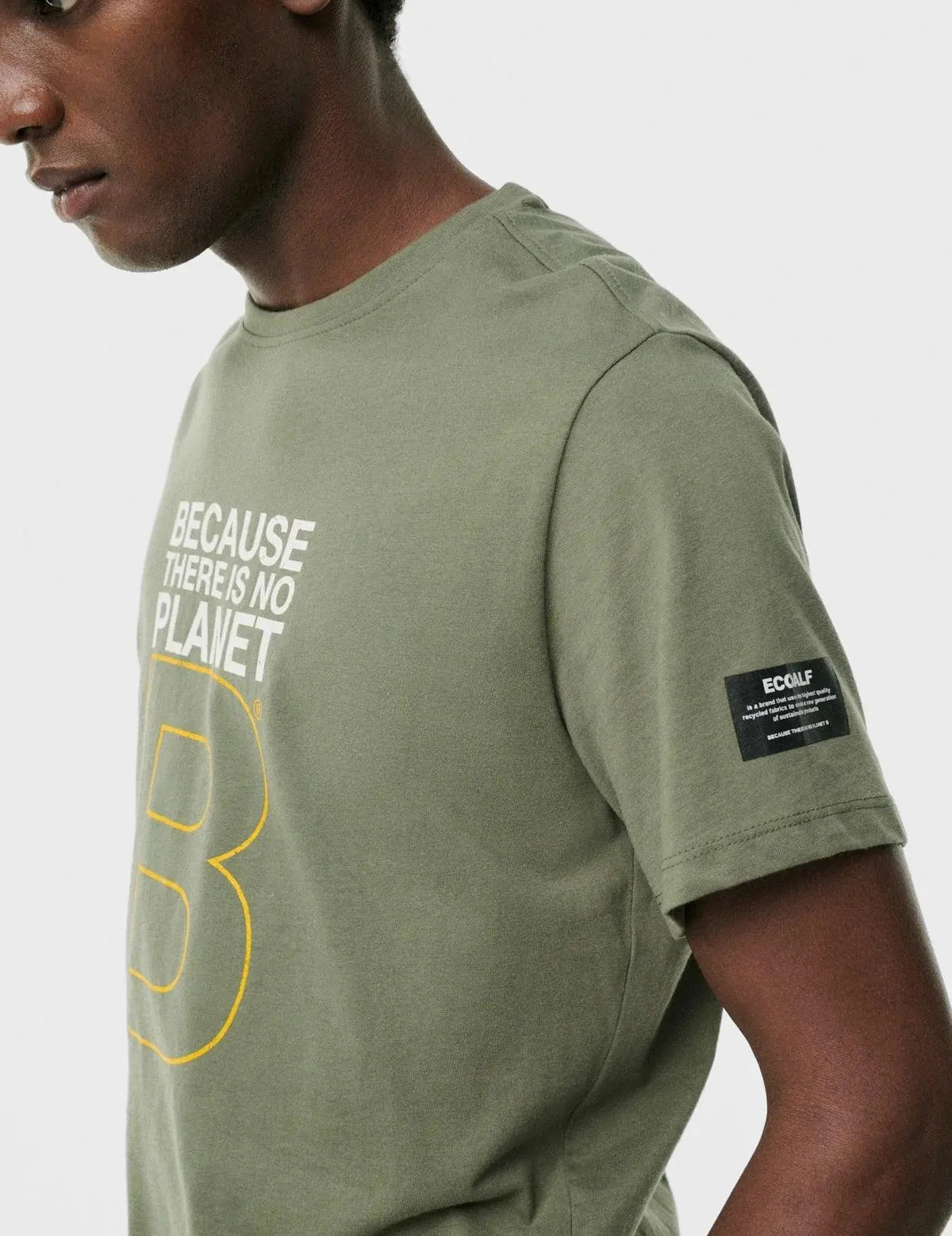 Camiseta Great B Washed Olive - ECRU