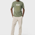 Camiseta Great B Washed Olive - ECRU