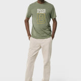 Camiseta Great B Washed Olive - ECRU