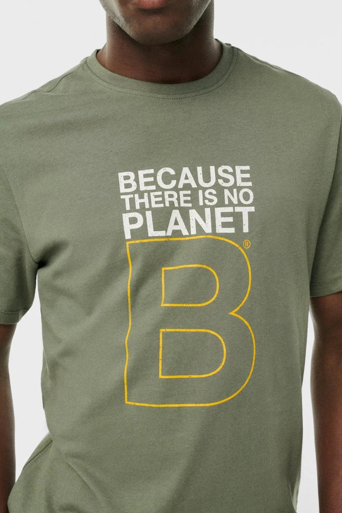 Camiseta Great B Washed Olive - ECRU