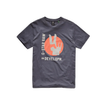 Camiseta Hand Graphic Fantem Blue - ECRU