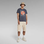 Camiseta Hand Graphic Fantem Blue - ECRU