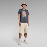 Camiseta Hand Graphic Fantem Blue - ECRU