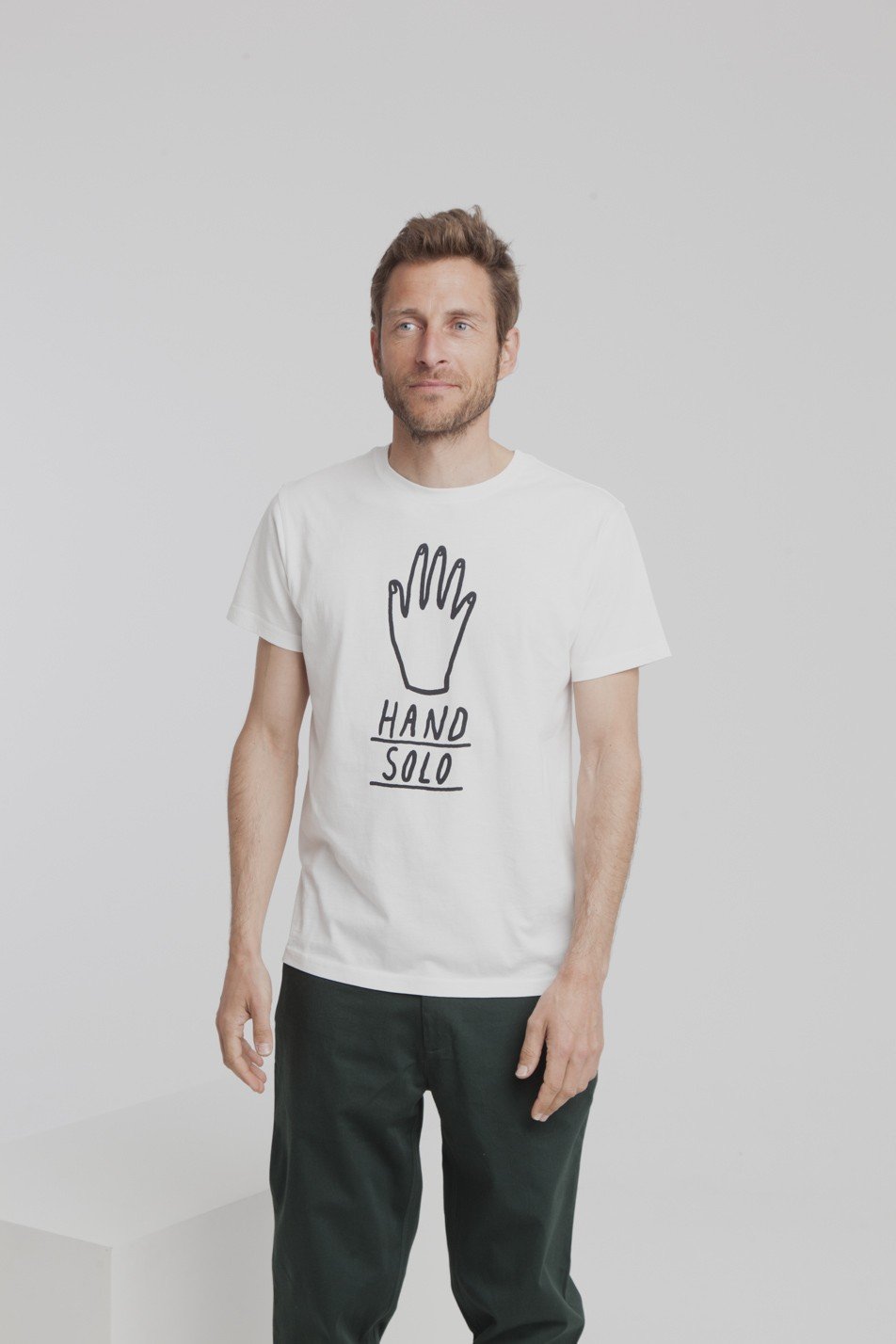 Camiseta Hand Solo - Mandanga - ECRU