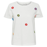 Camiseta ICHI Camino Cloud Dancer - ECRU