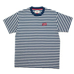 Camiseta Indigo Stripe - ECRU