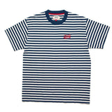 Camiseta Indigo Stripe - ECRU