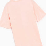 Camiseta Lacoste de algodón con cuello redondo para hombre rosa - ECRU