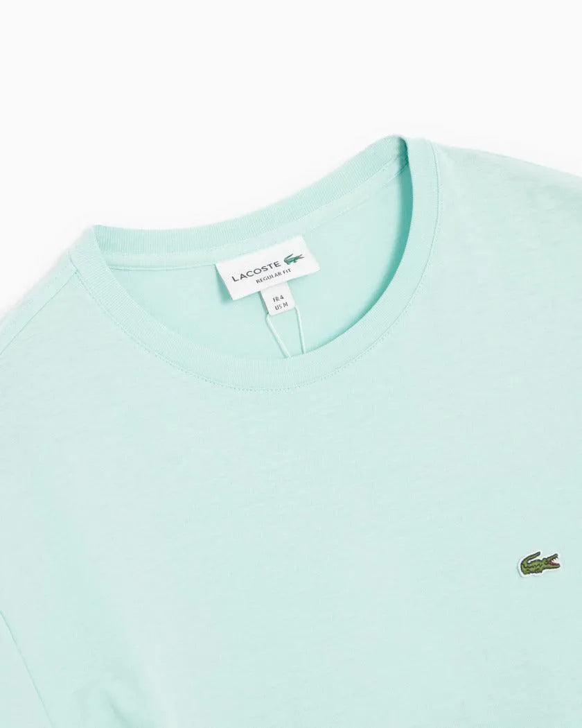 Camiseta Lacoste de algodón con cuello redondo para hombre verde - ECRU