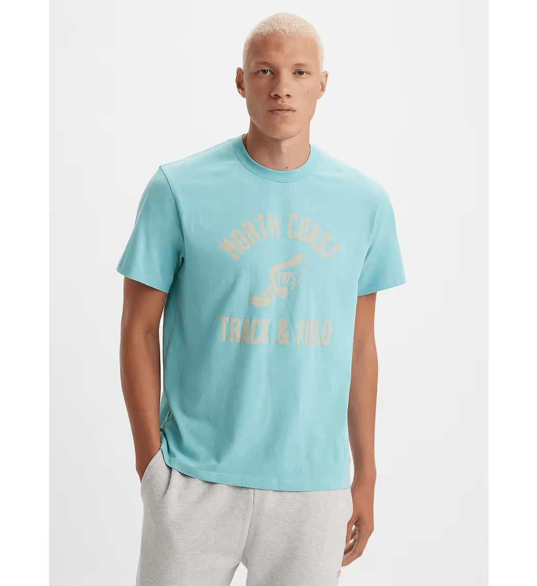 Camiseta Levi's® Gold Tab™ North Coast Milky Blue - ECRU