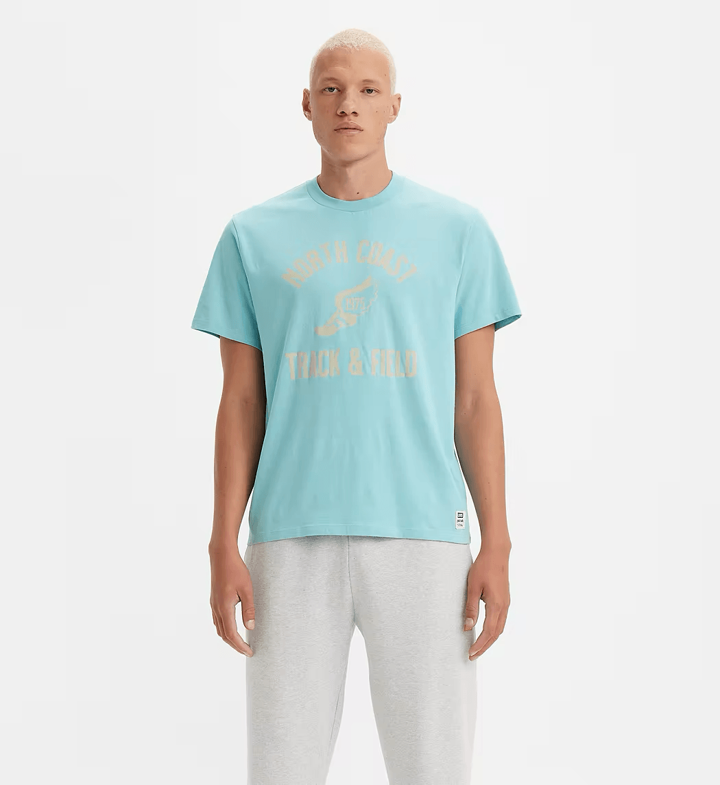 Camiseta Levi's® Gold Tab™ North Coast Milky Blue - ECRU