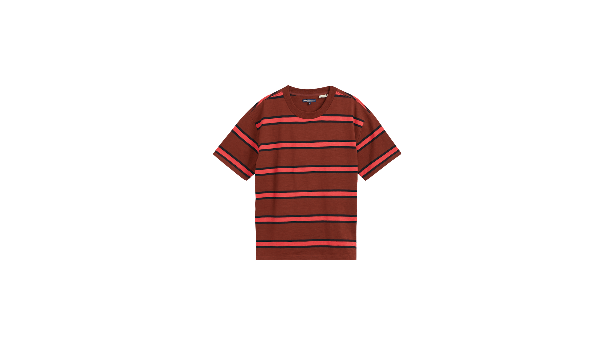 Camiseta Levi's® Made & Crafted® Split Hem Tee Scout Stripe - ECRU