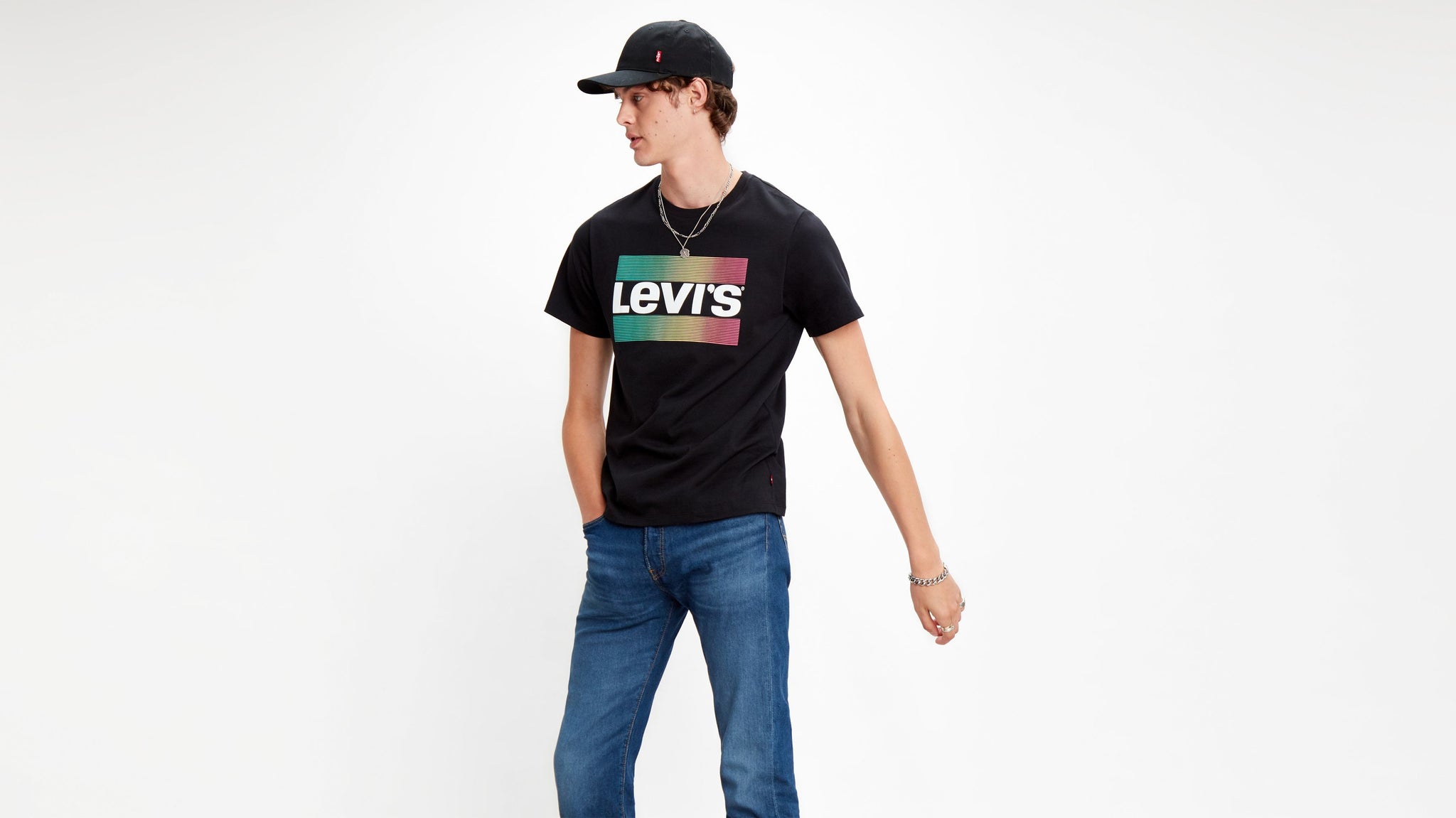 Camiseta LEVI'S® SPORTSWEAR LOGO GRAPHIC - ECRU