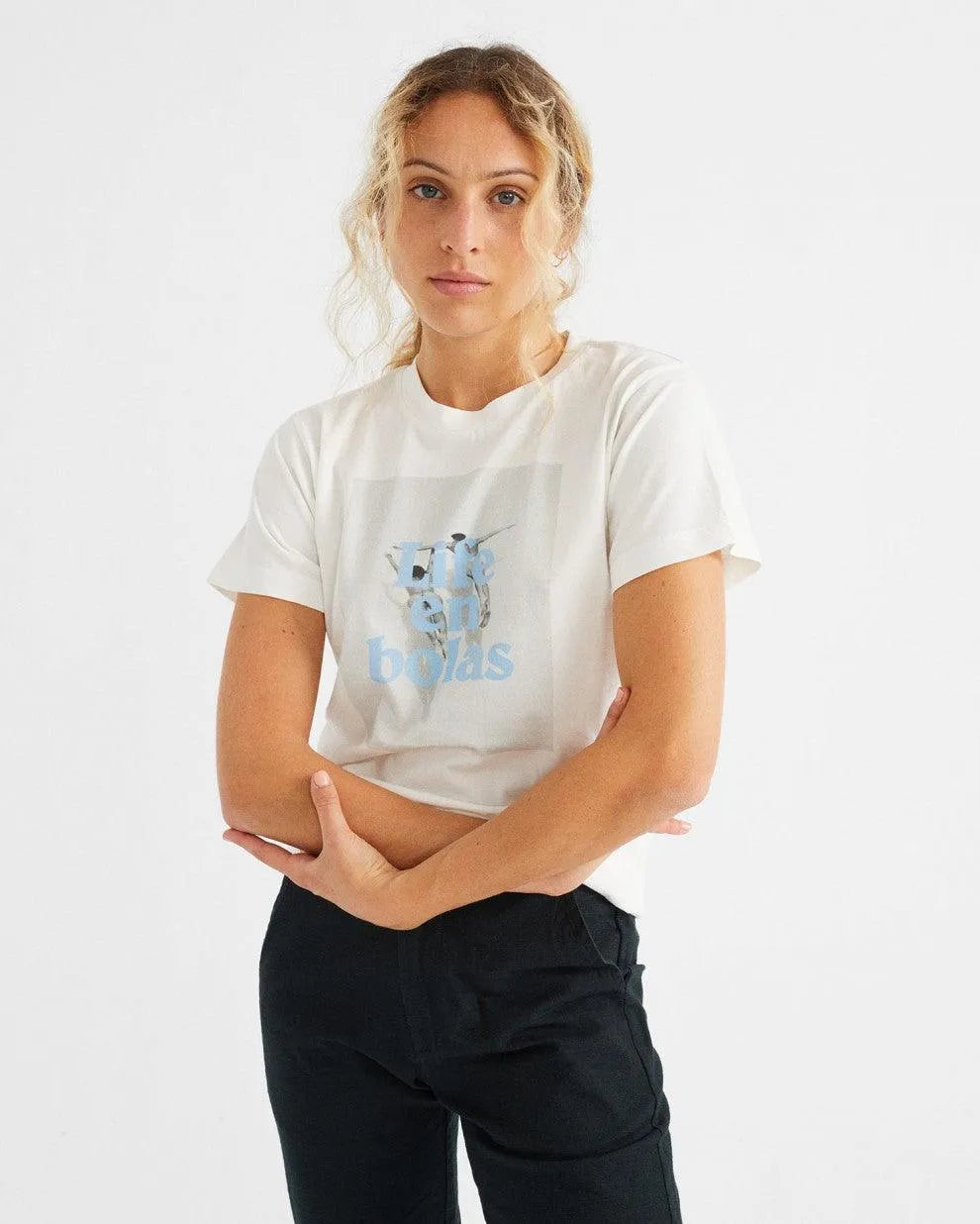 Camiseta Life en Bolas - ECRU