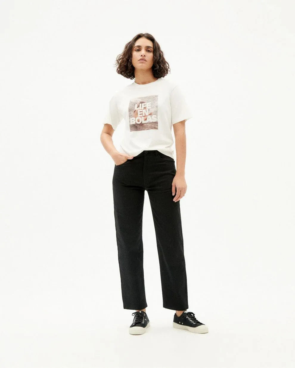 Camiseta Life en Bolas - ECRU