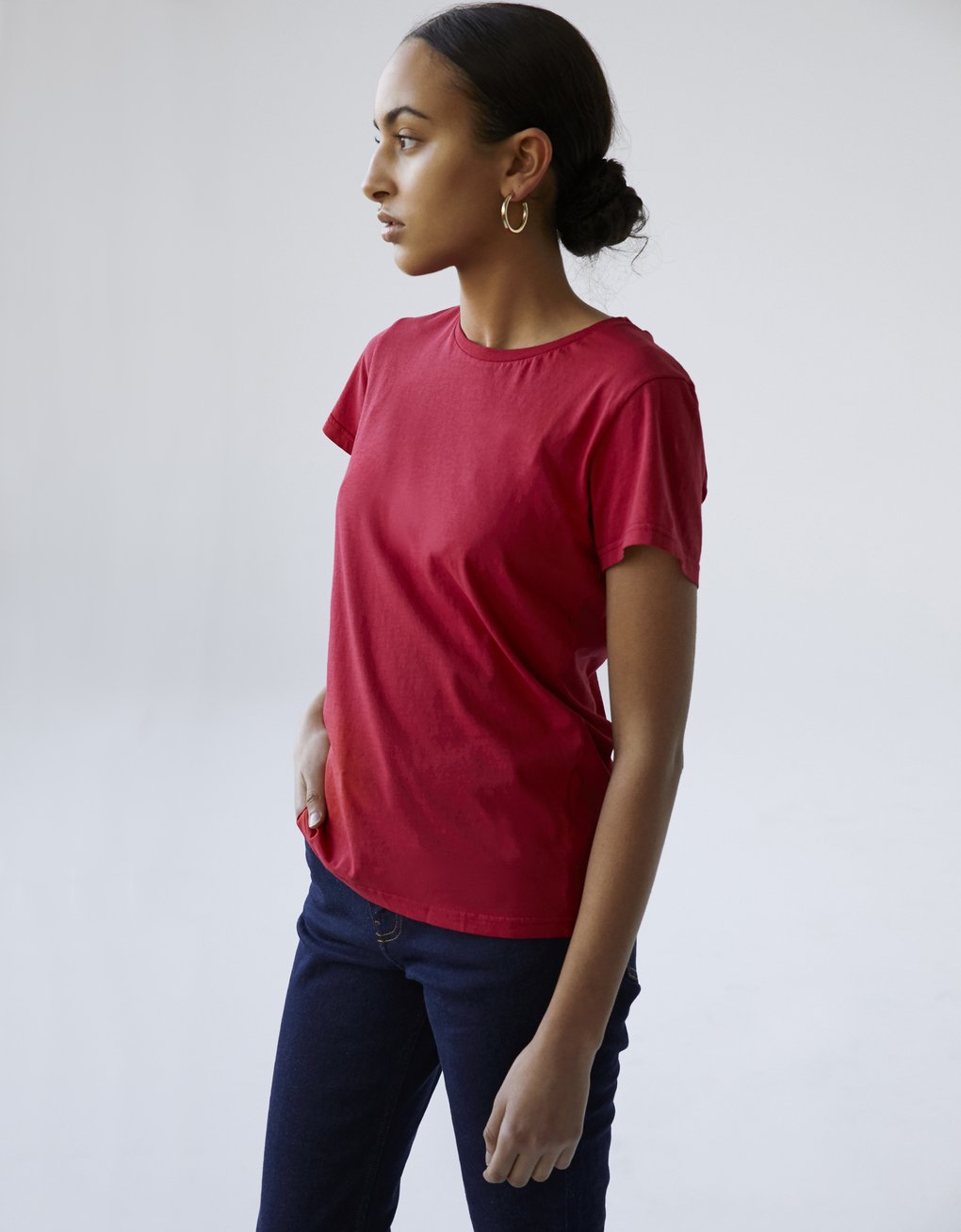 Camiseta Ligera de Mujer Orgánica Lavanda - ECRU