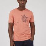 Camiseta Linear Cruise Dark Pink - ECRU